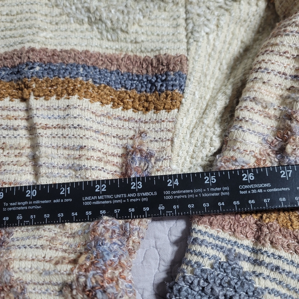 Vintage 80s Allen Wah Men's Sweater Size Large Tall Abstract Grandpacore - Picture 3 of 6